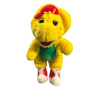 RARE Vintage BJ Yellow Plush Dino 12" Barney Friend Stuffed Toy 1994 Lyons Plush